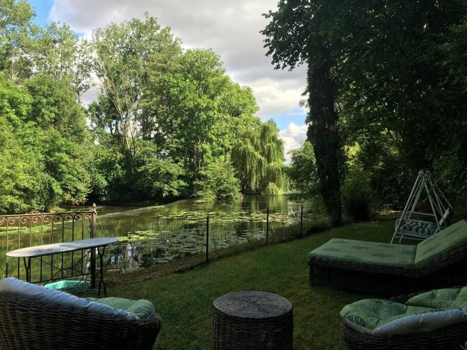 Magnifique Moulin Proche Chablis, Jacuzzi Et Riviere Villa Annay-sur-Serein Kültér fotó