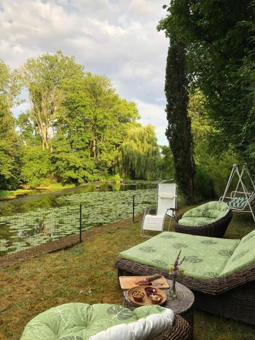 Magnifique Moulin Proche Chablis, Jacuzzi Et Riviere Villa Annay-sur-Serein Kültér fotó